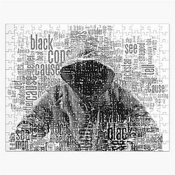 Eminem Puzzles - Untouchable, T-Shirt, Eminem Revival Album Word Cloud Jigsaw Puzzle RB0704