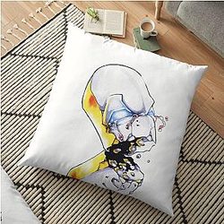 Eminem Pillows - Eminem Merch Sslp Illustrations Shirt  Floor Pillow RB0704