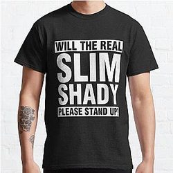 Eminem T-Shirts - Eminem The Real Slim Shady Classic T-Shirt RB0704