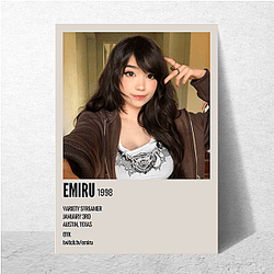 Emiru Variety Streamer Aesthetic Emiru Posters