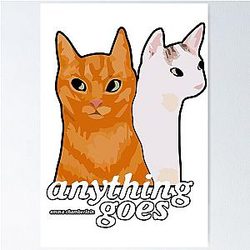 Anything Goes Emma Chamberlain Merch Anything Goes Cats Poster