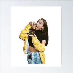 Emma Chamberlain with Iced Coffee! Poster