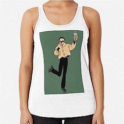 Emma Chamberlain illustration  Racerback Tank Top