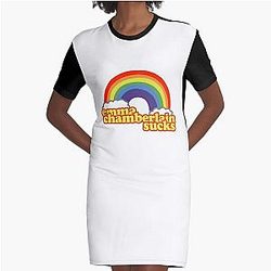 Emma Chamberlain Merch Emma Chamberlain Sucks Graphic T-Shirt Dress