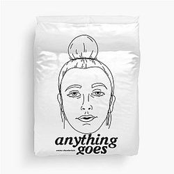 Anything Goes Emma Chamberlain Merch ANYTHING GOES Duvet Cover
