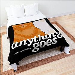 Anything Goes Emma Chamberlain Merch Anything Goes Cats Comforter