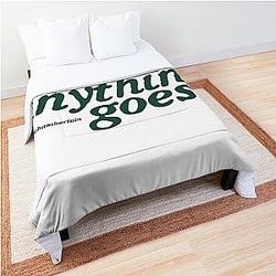 Anything Goes Emma Chamberlain Merch Anything Goes Logo Comforter