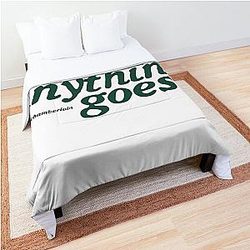 Anything Goes Emma Chamberlain Merch Logo Comforter