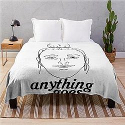 Anything Goes Emma Chamberlain Merch Anything Goes Throw Blanket
