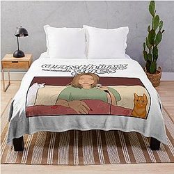 Anything Goes Emma Chamberlain Merch ANYTHING GOES Throw Blanket