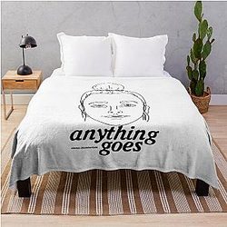 Anything Goes Emma Chamberlain Merch ANYTHING GOES Throw Blanket