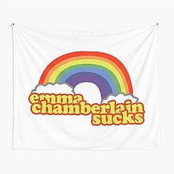 Emma Chamberlain Merch Emma Chamberlain Sucks Tapestry