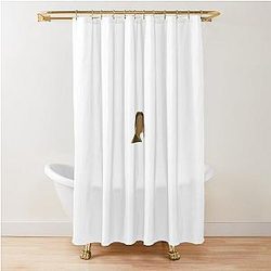 Emma Chamberlain Sticker Shower Curtain