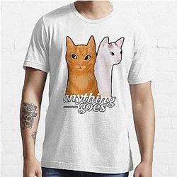 Anything Goes Emma Chamberlain Merch Anything Goes Cats Essential T-Shirt