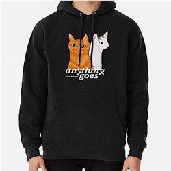 Anything Goes Emma Chamberlain Merch Anything Goes Cats Pullover Hoodie