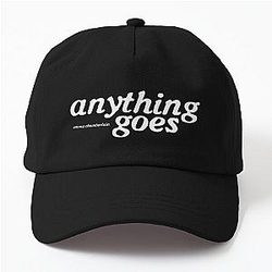 Anything Goes Emma Chamberlain Merch Anything Goes Logo Dad Hat