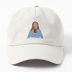 Emma Chamberlain sipping coffee Dad Hat