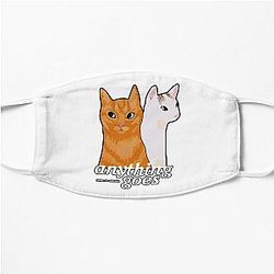 Anything Goes Emma Chamberlain Merch Anything Goes Cats Flat Mask