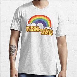 Emma Chamberlain Merch Emma Chamberlain Sucks Essential T-Shirt