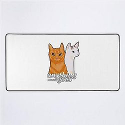 Anything Goes Emma Chamberlain Merch ANYTHING GOES Desk Mat