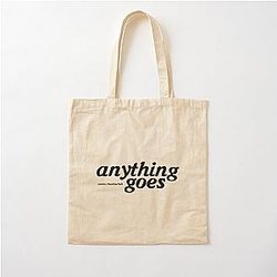 Anything Goes Emma Chamberlain Merch Anything Goes Logo Cotton Tote Bag
