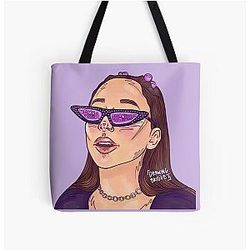 Emma Chamberlain (purple) All Over Print Tote Bag