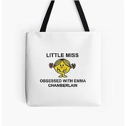 Little Miss Obsessed with Emma Chamberlain  All Over Print Tote Bag