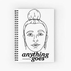 Anything Goes Emma Chamberlain Merch Anything Goes Spiral Notebook