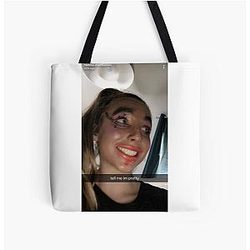 Emma Chamberlain Snapchat  All Over Print Tote Bag