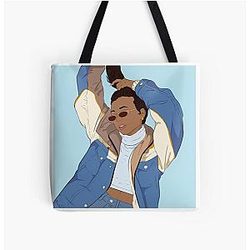 Emma Chamberlain Bomber Jacket All Over Print Tote Bag