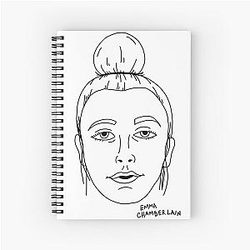 Anything Goes Emma Chamberlain Merch Anything Goes Spiral Notebook