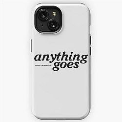Anything Goes Emma Chamberlain Merch Anything Goes Logo iPhone Tough Case