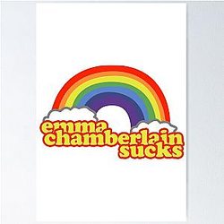 Emma Chamberlain Merch Emma Chamberlain Sucks Poster