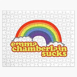 Emma Chamberlain Merch Emma Chamberlain Sucks Jigsaw Puzzle