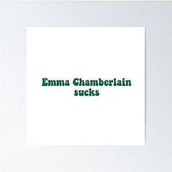 Emma Chamberlain sucks Poster