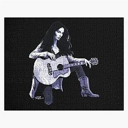 Vintage Retro Emmylou Harris Gifts For Movie Fans Jigsaw Puzzle