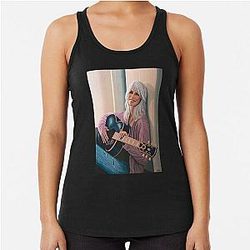 Emmylou Harris Painting Racerback Tank Top
