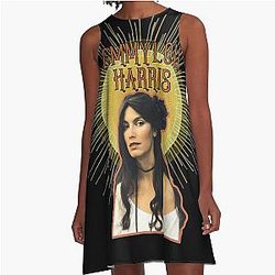 Emmylou Harris Vestido clásico de A-Line