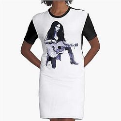 Emmylou Harris - An illustration by Paul Cemmick Graphic T-Shirt Dress
