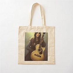 Emmylou Harris Cotton Tote Bag