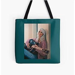 Emmylou Harris Painting All Over Print Tote Bag