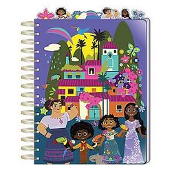 Encanto Tab Journal, Metal Spiral Bound, 144 Lined Sheets, 8.375 inches by 6.5 inches