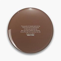 Enhypen Pins - ‘Given Or Taken’ Lyrics Pin RB3107