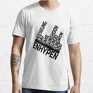 Enhypen T-Shirts - Member Names Design Classic T-shirt | Enhypen