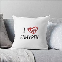 Enhypen Pillows - I Love Enhypen Throw Pillow RB3107