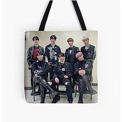 Enhypen Bags - 2021 Given Taken in Black All Over Print Tote Bag RB3107