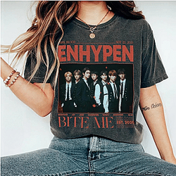 ENHYPEN Washed T-shirt – Dark Blood Era Aesthetic