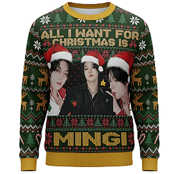 ENHYPEN All I Want For ChristMas Is Mingi Ugly Christmas Sweater