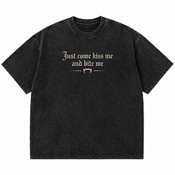 Just Come PTTT3007 Washed  Enhypen T-Shirts