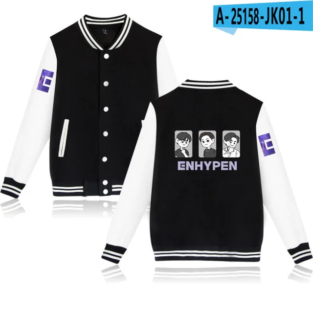 Enhypen Jacket - Baseball Uniform Printed Jackets | Enhypen Store